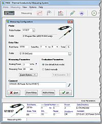 Software TK04: configuración de la medición